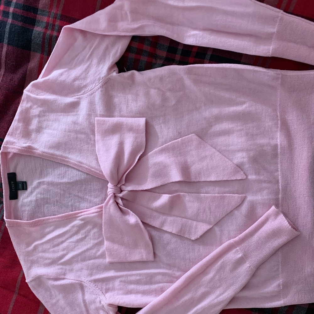 J.Crew V neck pink sweater - Picture 1 of 4